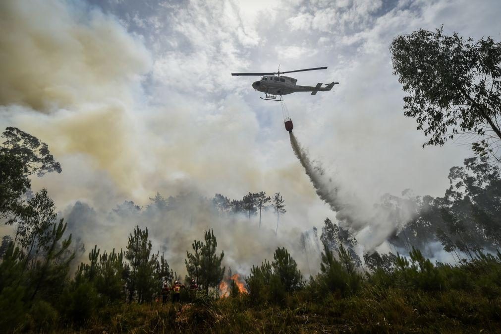 Fogo que deflagrou em Oliveira de Azeméis já consumiu mais de 2.500 hectares