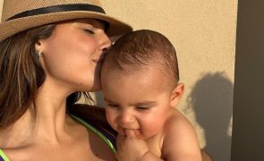 Angie Costa emocionada mostra primeiros passos do filho [vídeo]