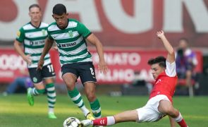 Sporting de Braga e Sporting empatam a três golos na estreia na I Liga