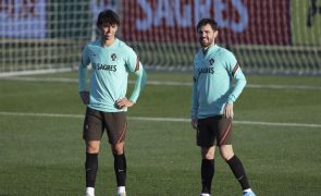 Pepe, Bernardo e Félix falham primeiro treino de Portugal