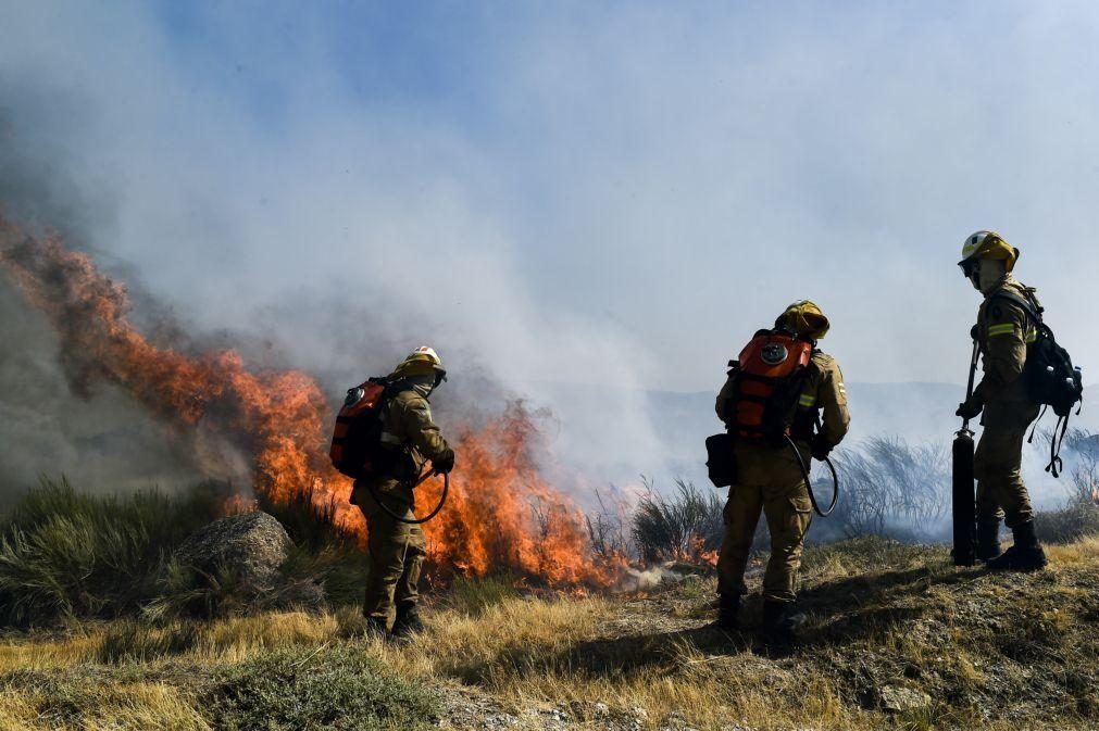 Sete concelhos de três distritos em perigo máximo de incêndio