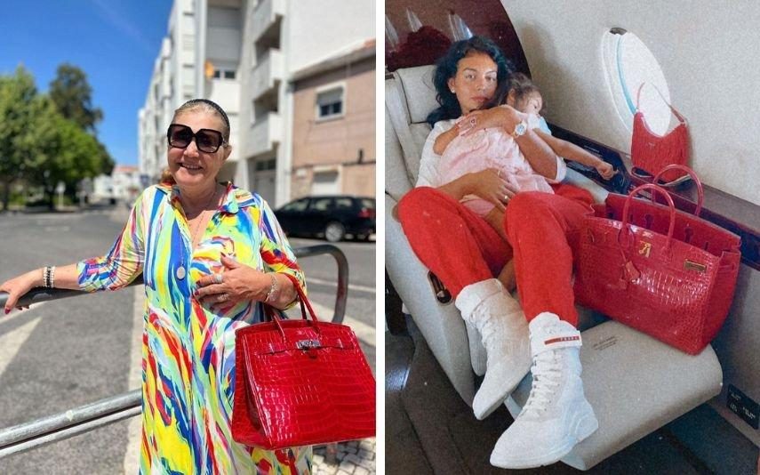 Dolores Aveiro 'Imita’ Georgina Rodríguez e usa mala de luxo que custa 20 mil euros