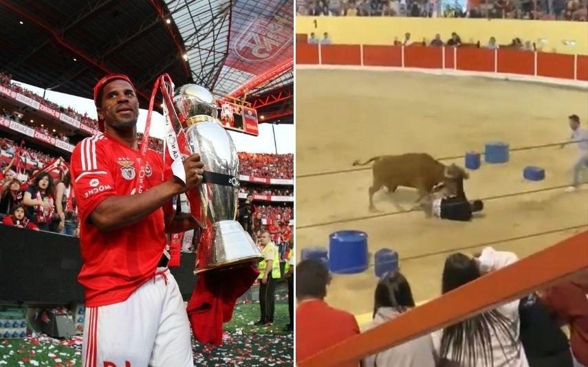 Eliseu Ex-jogador do Benfica colhido por touro nas festas da Azambuja [vídeo]