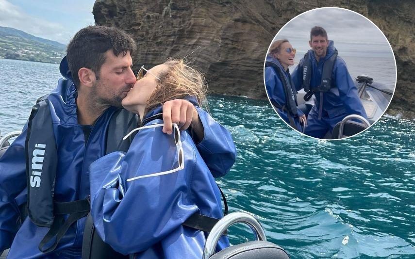 Novak Djokovic Celebra aniversário da mulher nos Açores