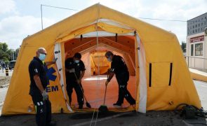 JMJ: INEM monta hospital de campanha capaz de atender 100 pessoas por dia