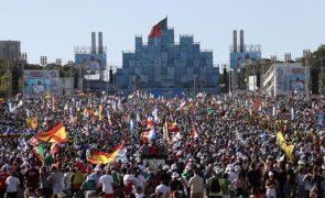 Cerca de 800.000 pessoas hoje no Parque Eduardo VII em Lisboa para a JMJ