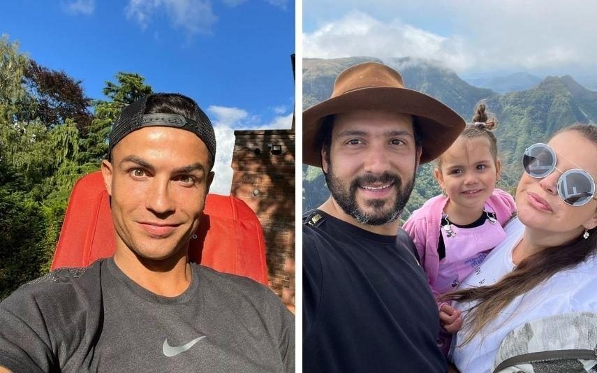 Cristiano Ronaldo Falha batizado da filha de Katia Aveiro