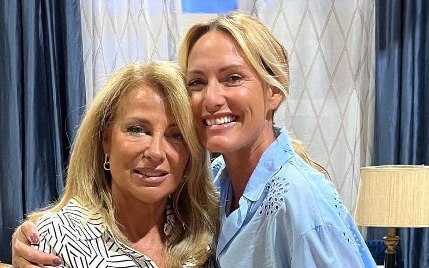 Fernanda Serrano Tenta 'roubar' beijo na boca a Alexandra Lencastre