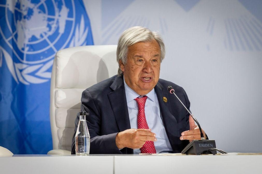 Guterres quer países ricos a cumprir promessas no combate à crise climática