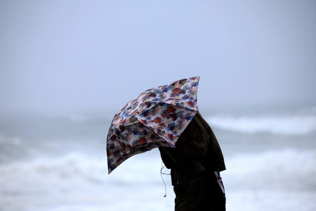 Proteção Civil avisa para chuva e vento fortes e agitação marítima