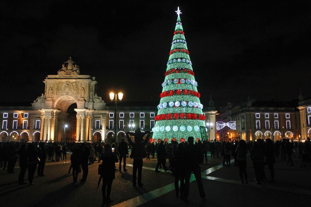 Iluminações de Natal em Lisboa ligadas de 30 de novembro a 6 de janeiro