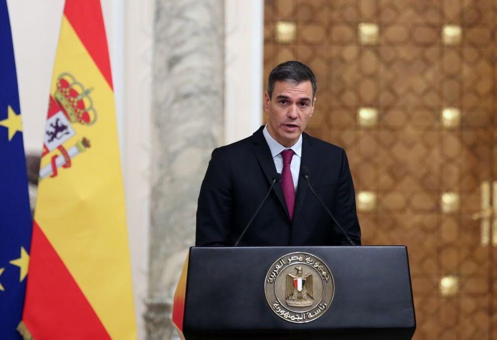 Primeiro-ministro espanhol mantém declarações polémicas sobre ofensiva israelita