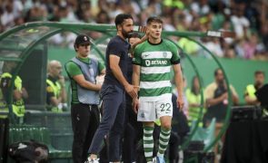 Iván Fresneda regressa aos treinos do Sporting três meses depois da lesão