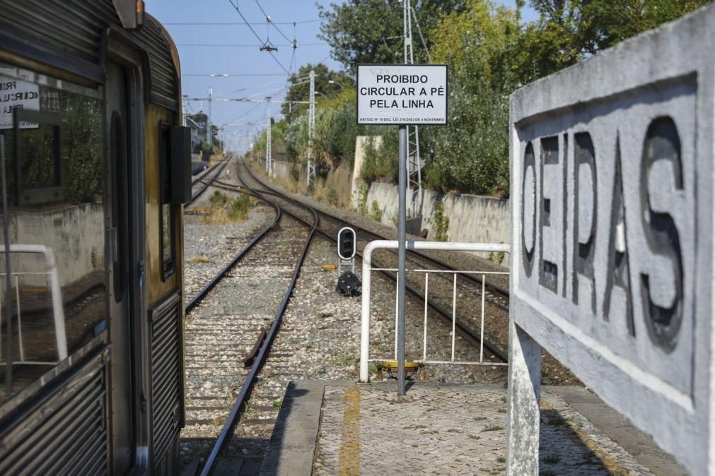 Linha de Cascais interditada no troço Oeiras-Cascais no domingo ao início da manhã