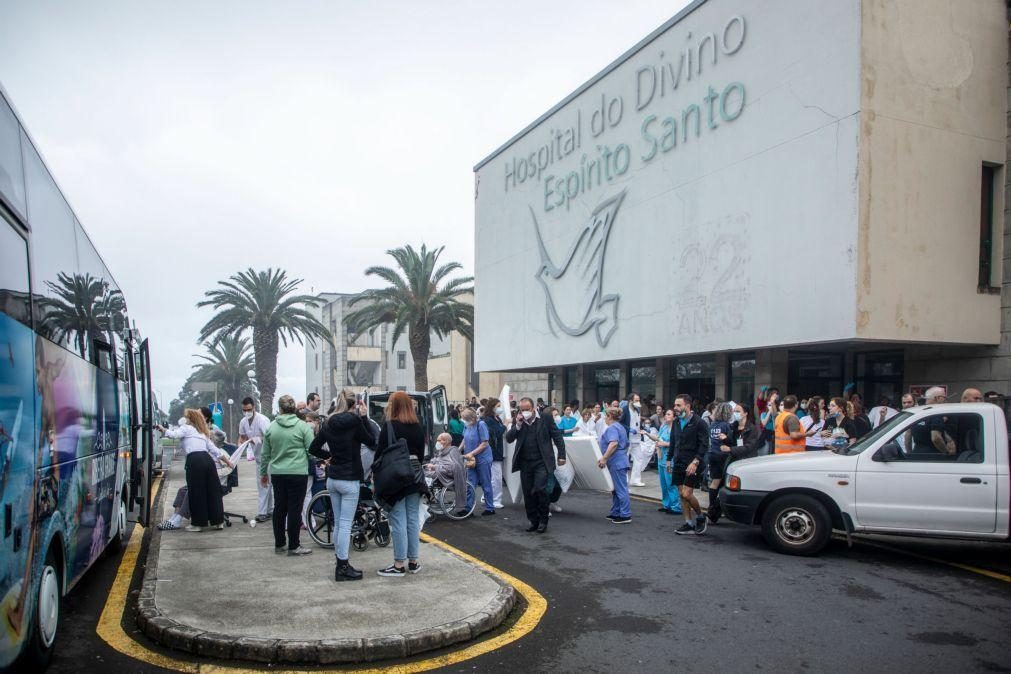 Hospital de Ponta Delgada sem previsão para retomar funcionamento normal