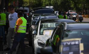 Motoristas da TVDE protestam em Lisboa por melhores condições e por regulação 