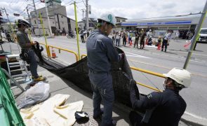 Barreira instalada para bloquear vista do Monte Fuji face a excesso de turistas