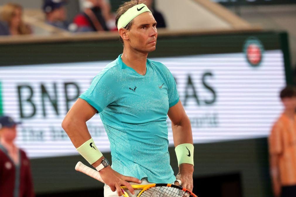 Recordista Nadal afastado pela primeira vez na primeira ronda de Roland Garros