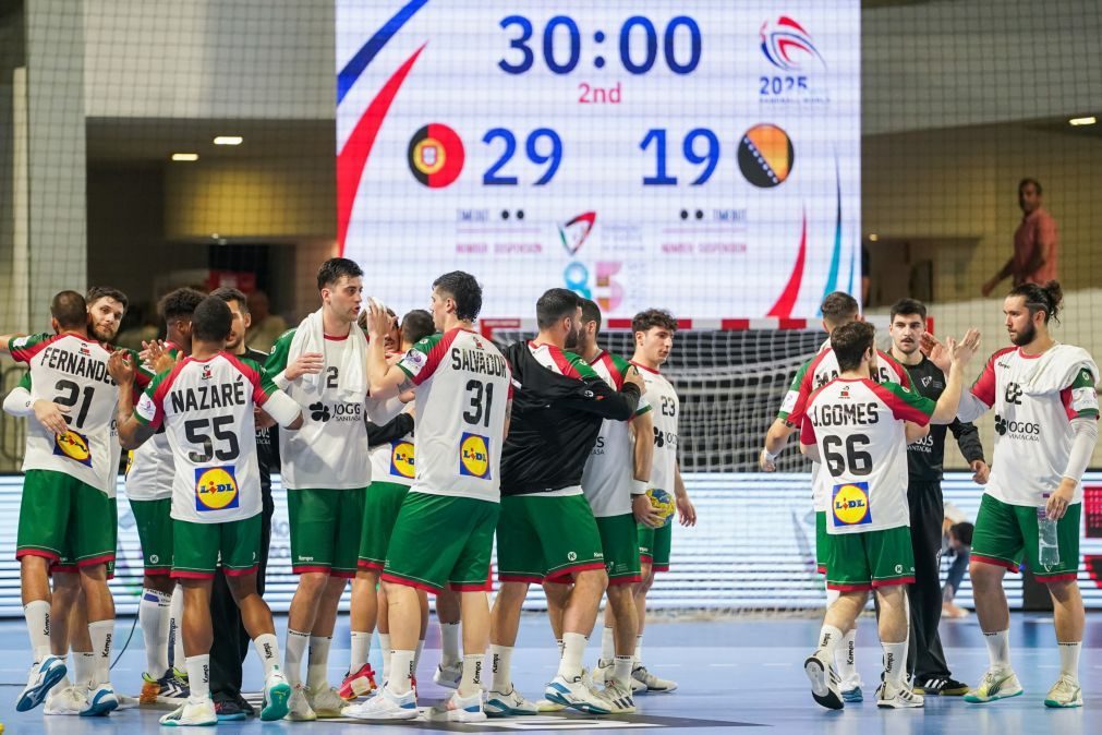 Portugal defronta Noruega, Brasil e Estados Unidos no Mundial de andebol de 2025