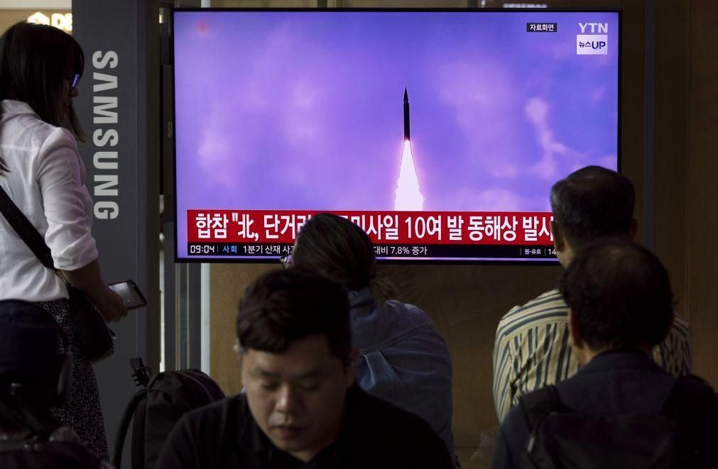 Coreia do Norte lança mísseis balísticos de curto alcance para o mar do Japão