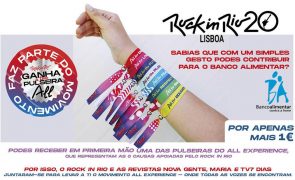 Recebe as pulseiras que representam as 8 causas apoiadas pelo Rock in Rio