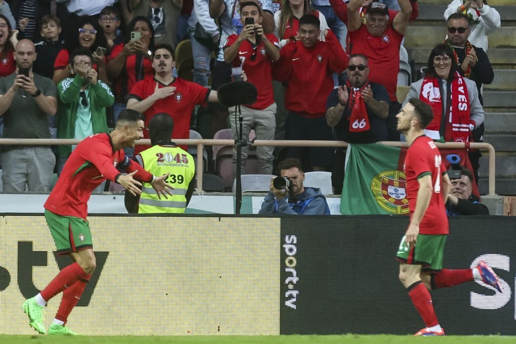 Portugal vence Irlanda no derradeiro jogo de preparação para o Euro2024