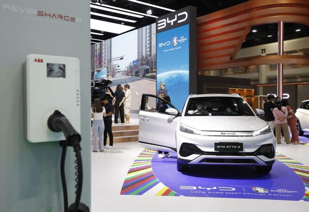 UE ameaça subir tarifas de importação de carros elétricos chineses a partir de julho