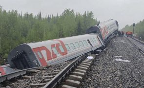 Acidente com comboio na Rússia causa três mortos e dezenas de feridos