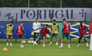 Portugal realiza último treino antes da Eslovénia com todos disponíveis
