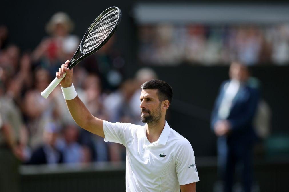 Wimbledon: Djokovic na terceira ronda ao vencer Fearnley