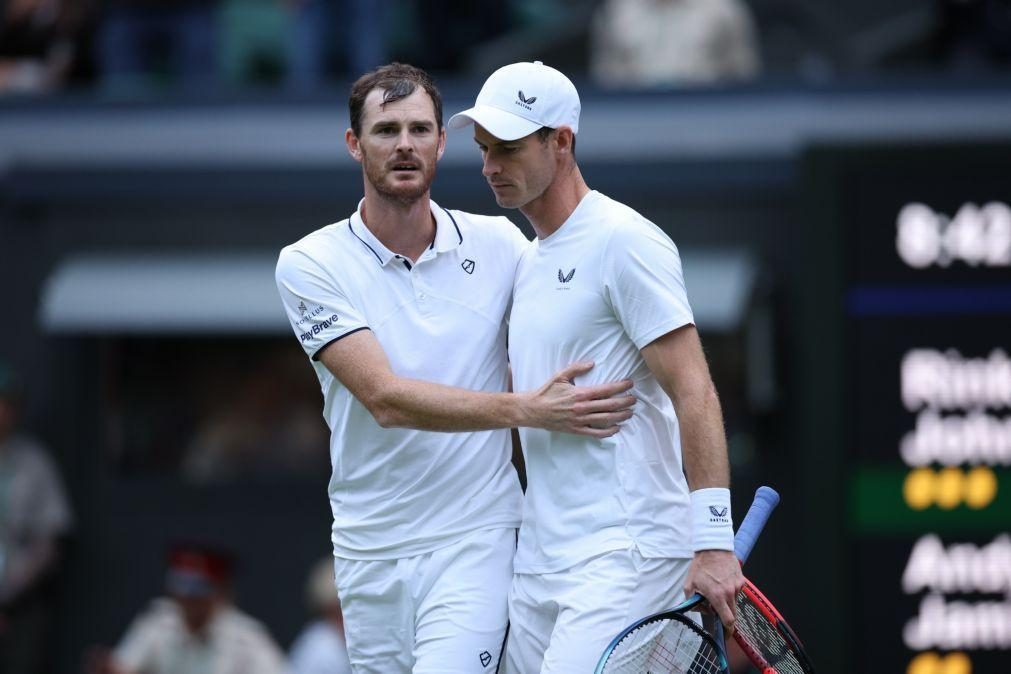 Wimbledon: Andy Murray homenageado na despedida em pares com o irmão Jamie