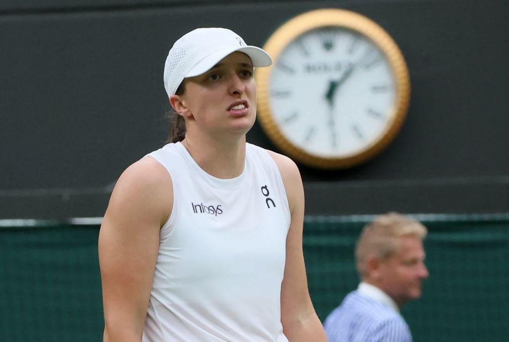 Wimbledon: Iga Swiatek eliminada na terceira ronda