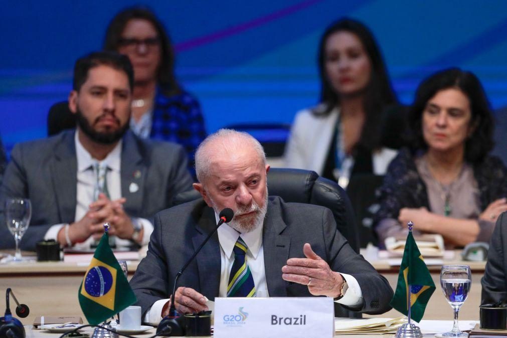 Lula da Silva diz que fome é a mais degradante das privações e insta líderes do G20 a combatê-la