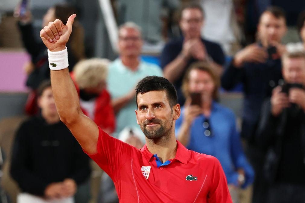 Paris2024: Tenista sérvio Novak Djokovic na segunda ronda