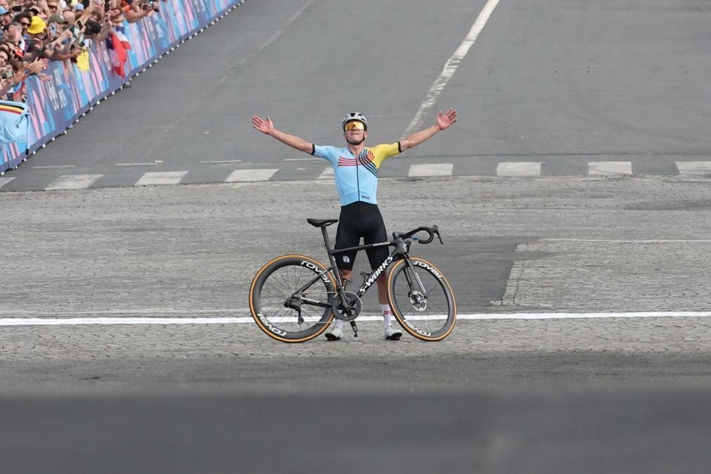 Belga Evenepoel campeão olímpico de fundo, Nelson Oliveira 33.º