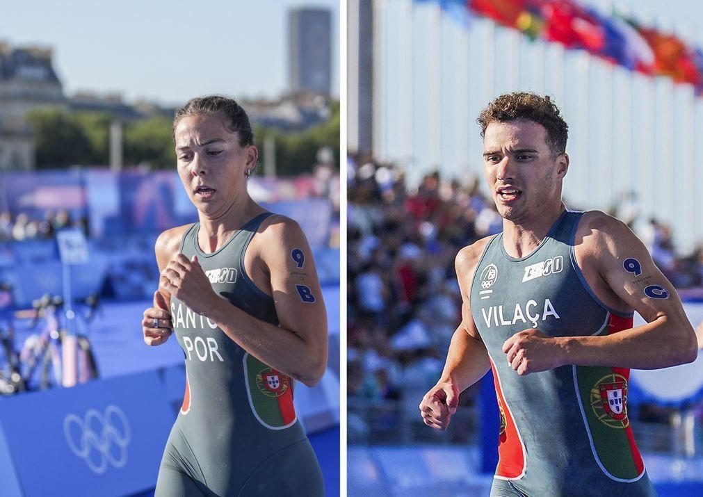 Triatletas Vasco Vilaça e Melanie Santos com infeções gastrointestinais em Paris2024