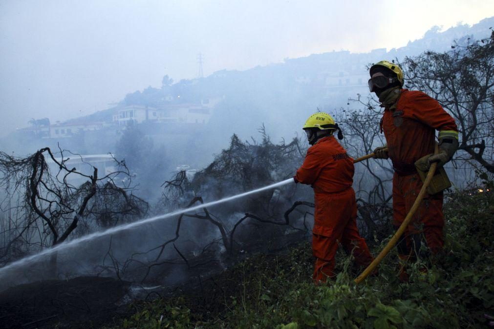 Fogo na Madeira continua a lavrar e meio aéreo já foi ativado