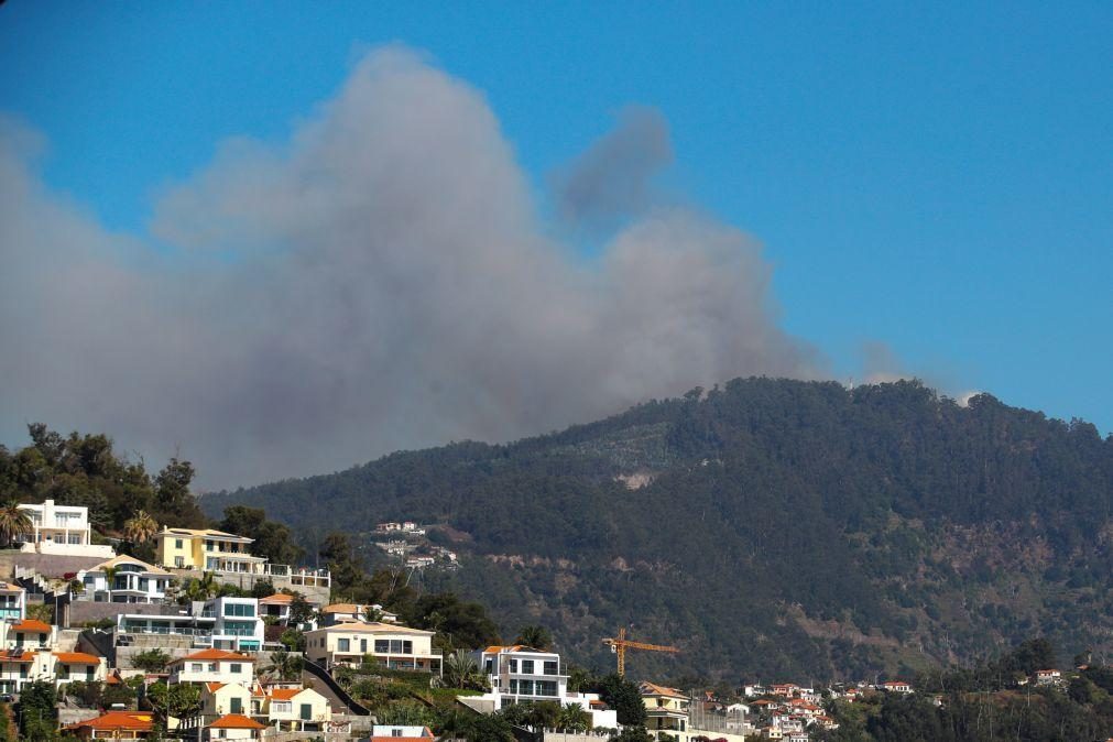 Fogo na Madeira continua ativo e vai em direção ao Curral das Freiras