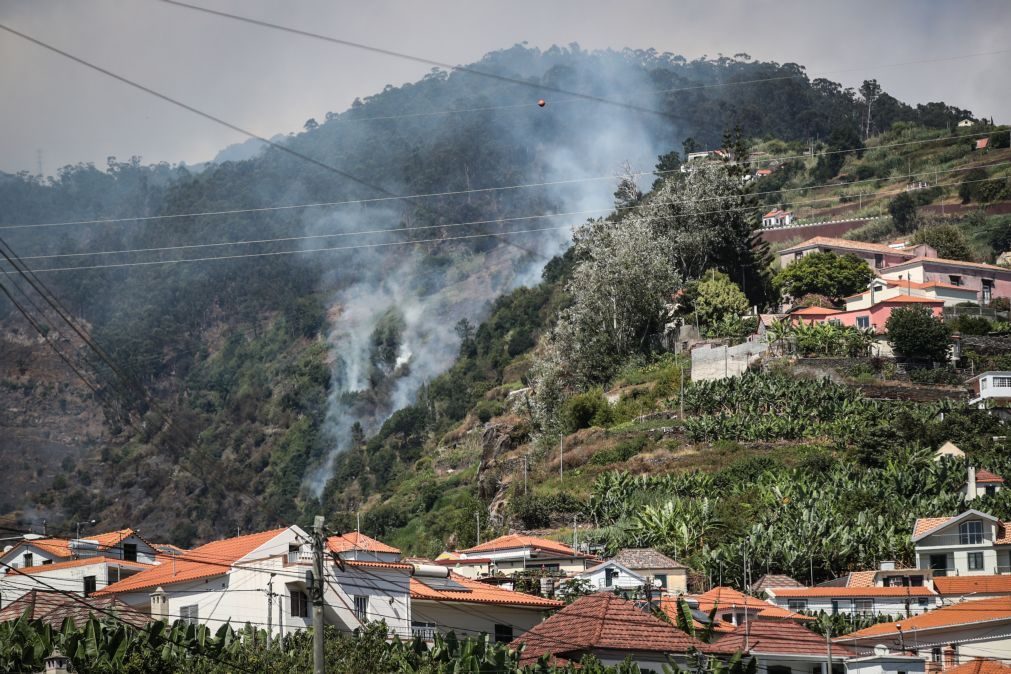 Fogo na Madeira controlado e em fase de rescaldo mas ainda não extinto