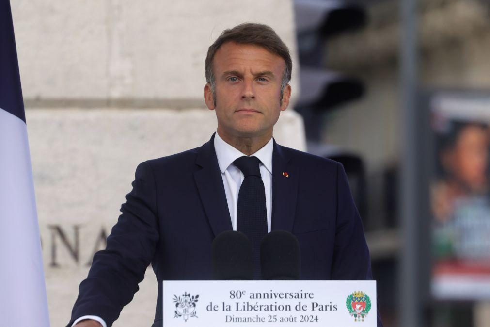 Macron exclui governo 