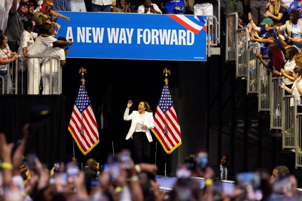 Donald Trump e Kamala Harris defrontam-se hoje em debate histórico