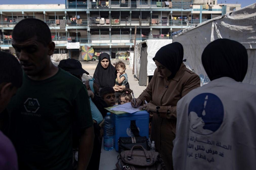 Mais de 100.000 crianças vacinadas contra a poliomielite no norte da Faixa de Gaza