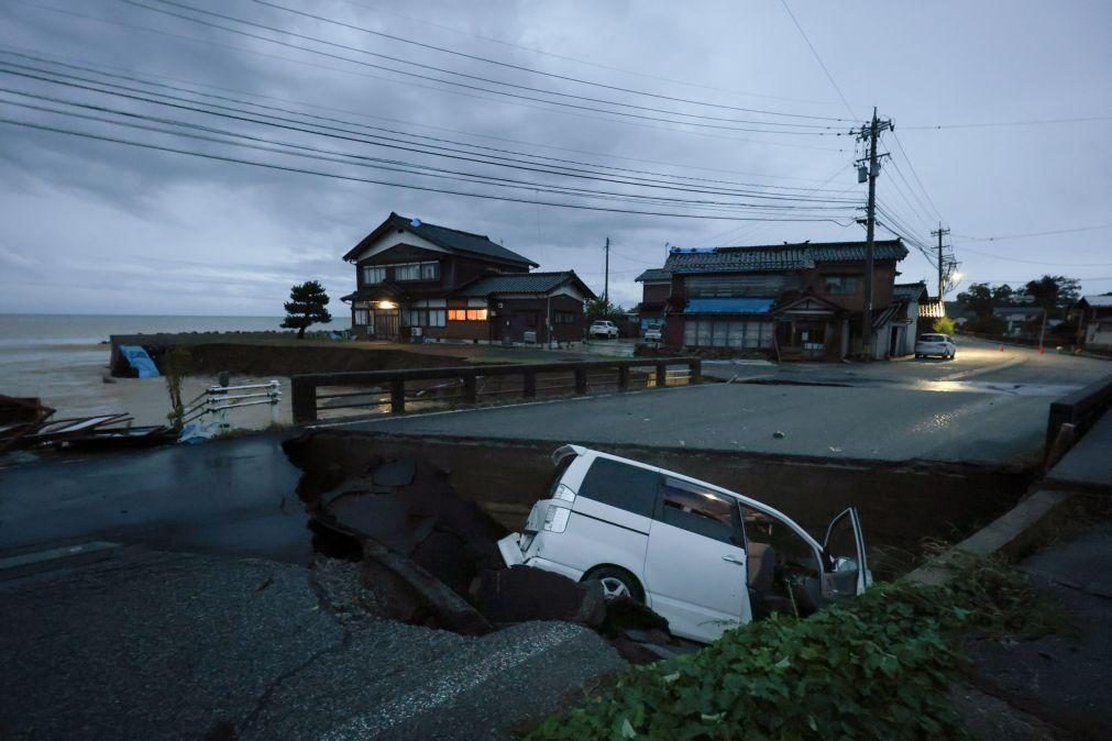 Inundações no Japão fazem um morto e sete desaparecidos