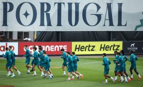 Portugal faz último treino antes da Polónia com todos os convocados