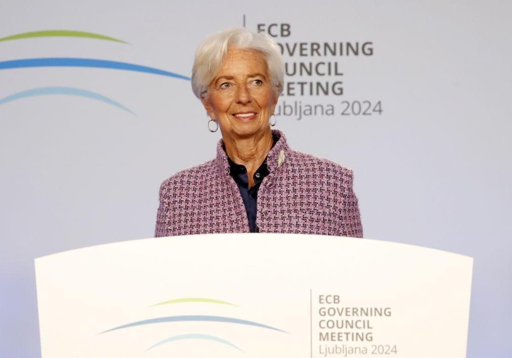 Lagarde vê economia mais débil na zona euro, mas afasta recessão