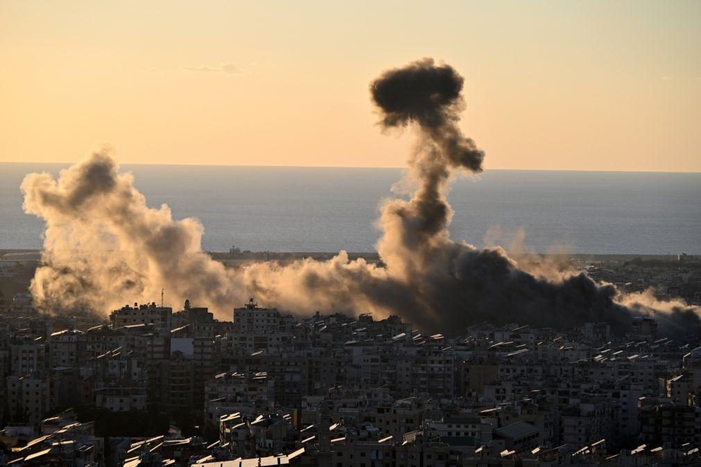 Ataques israelitas atingem subúrbios no sul de Beirute após apelar a evacuação