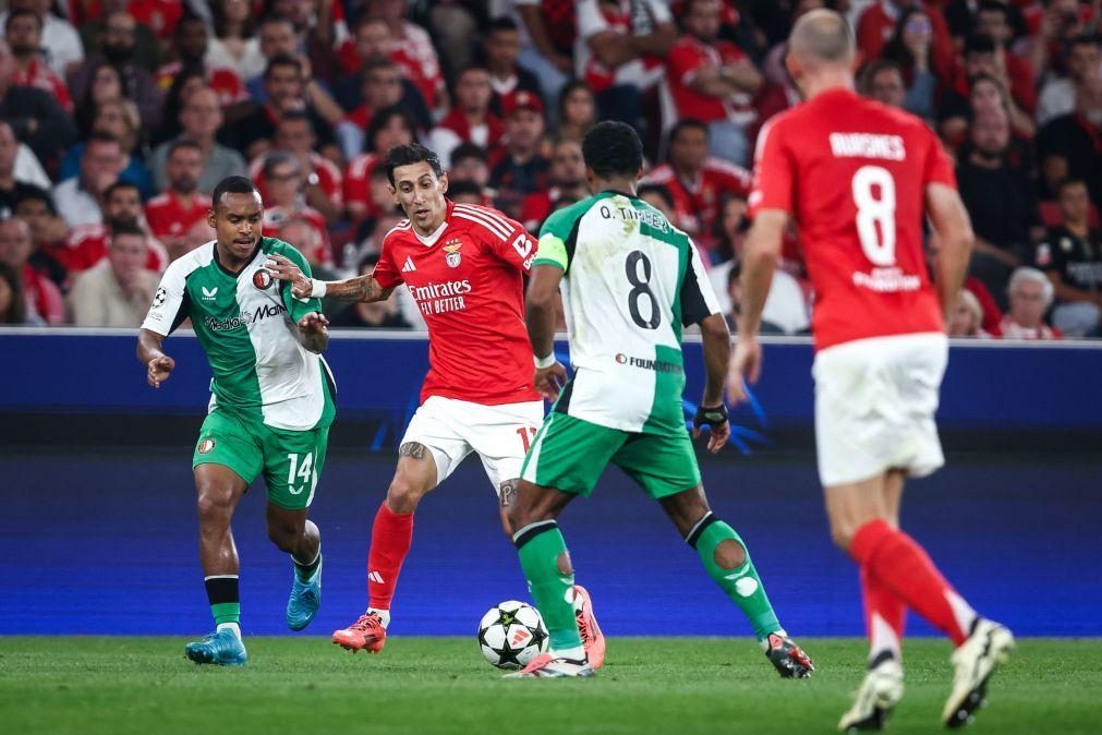 Benfica sofre perante Feyenoord a primeira derrota na Liga dos Campeões