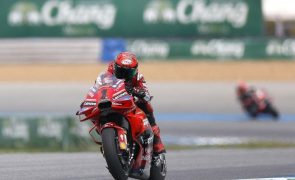 Campeão Bagnaia vence GP da Tailândia em MotoGP e recupera terreno no Mundial