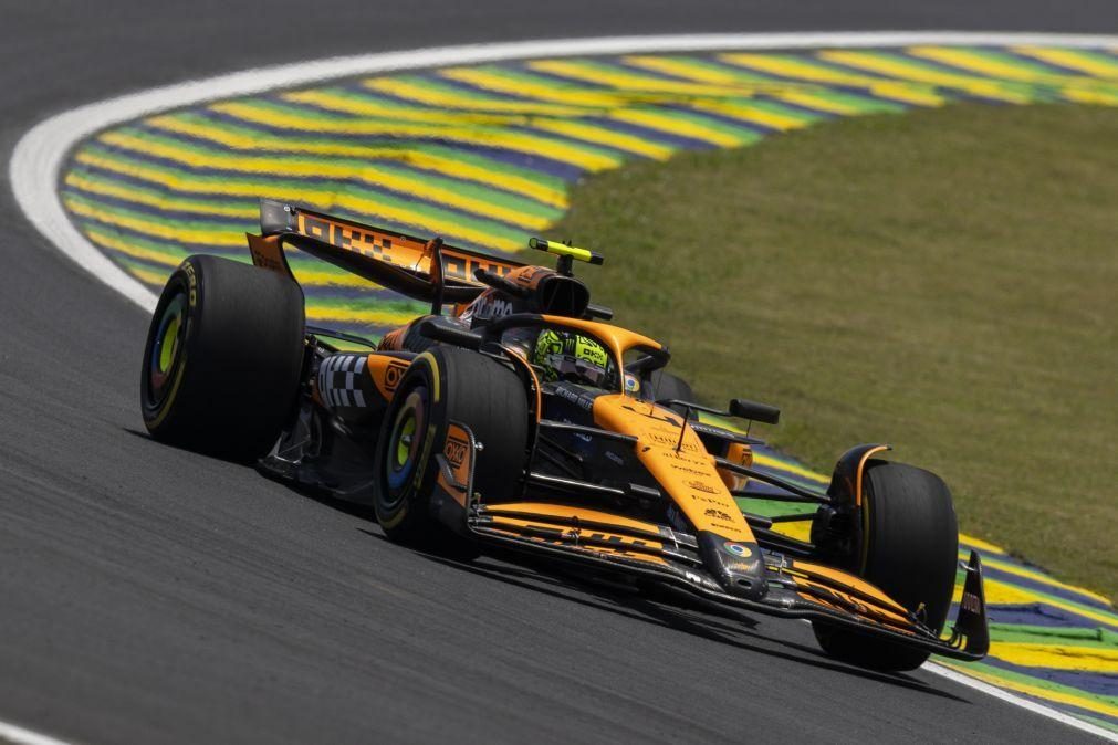 Lando Norris vence corrida sprint no Brasil e recupera dois pontos a Verstappen