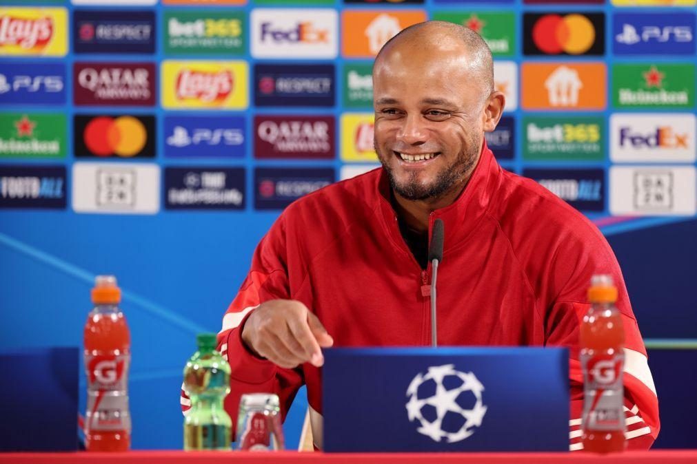 Kompany alerta para perigos do Benfica e acredita em boa noite do Bayern